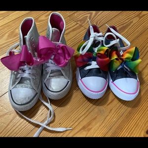 2 pair of Jojo Siwa shoes